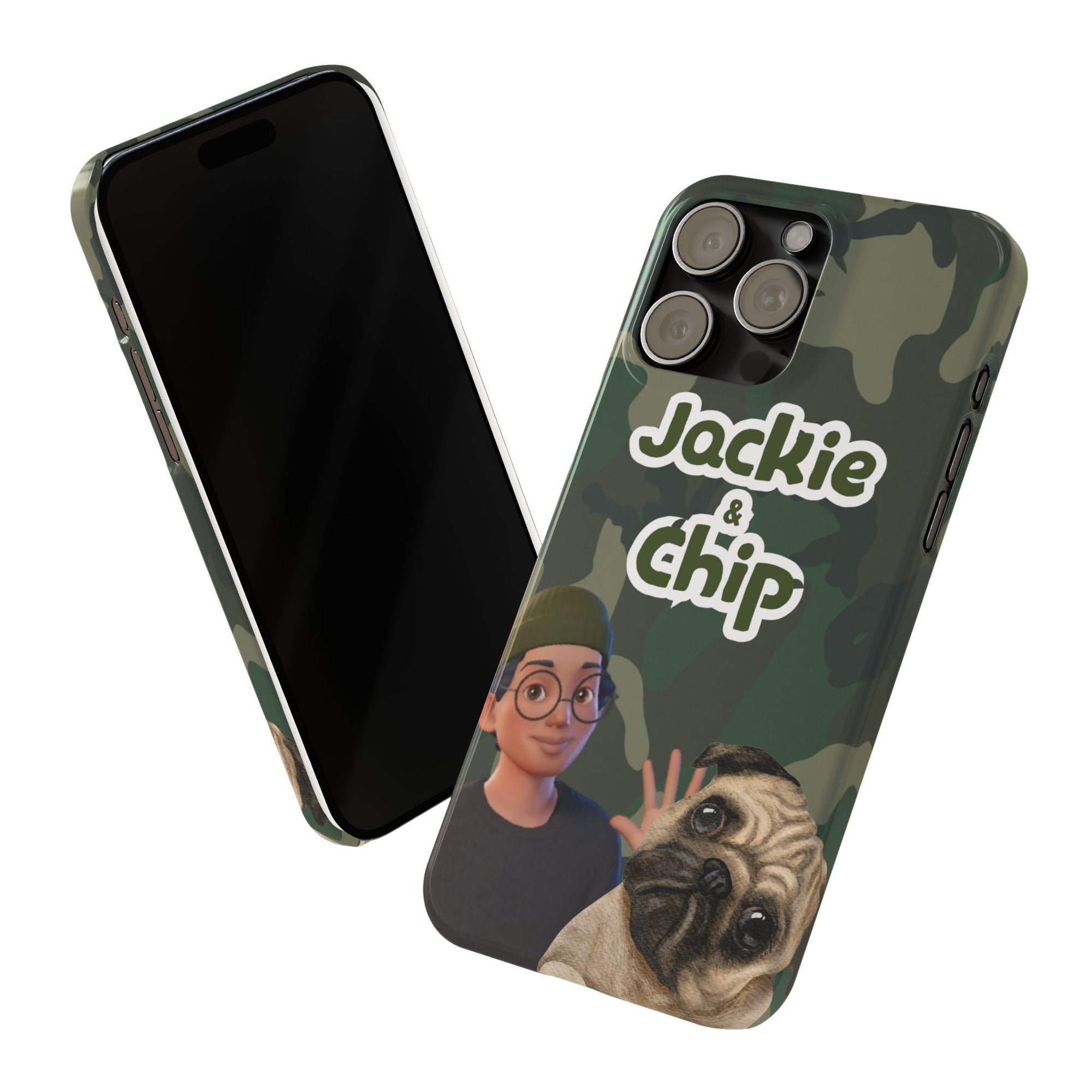 Daily Edition - Camo Design - 1 Pet - Personalized Phone Case For Pets And Owner