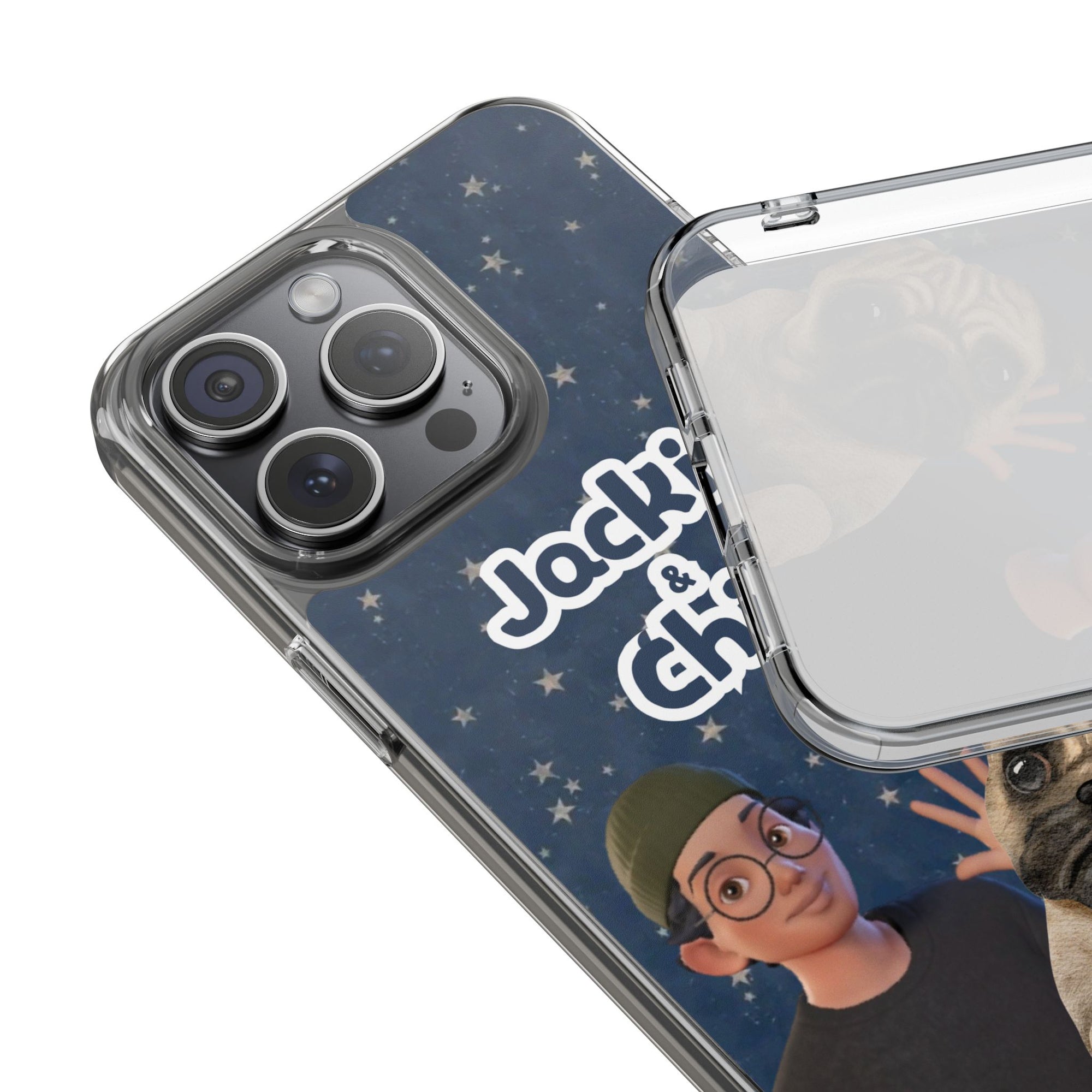 Daily Edition - Night Stars Design - 1 Pet - Personalized Phone Case For Pets And Owner