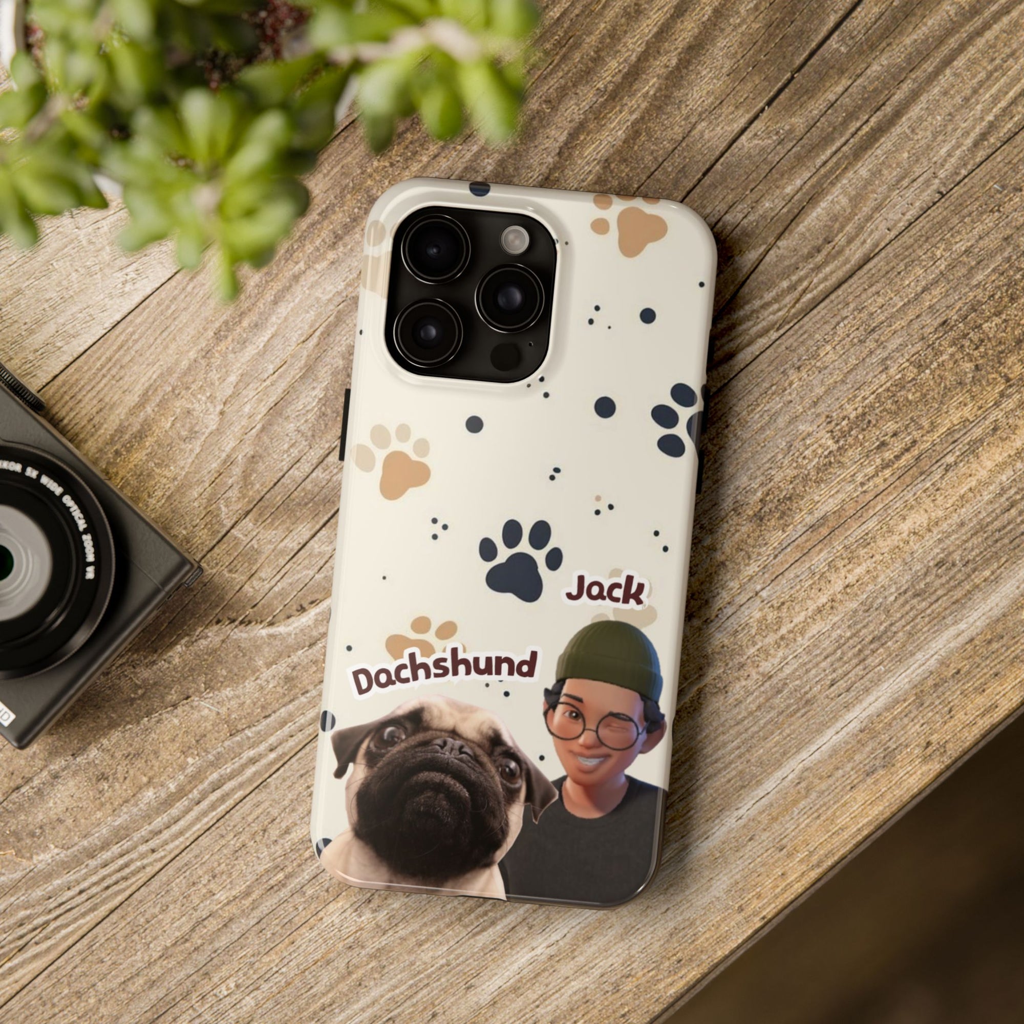 Custom Pet & Owner Photo Phone Case