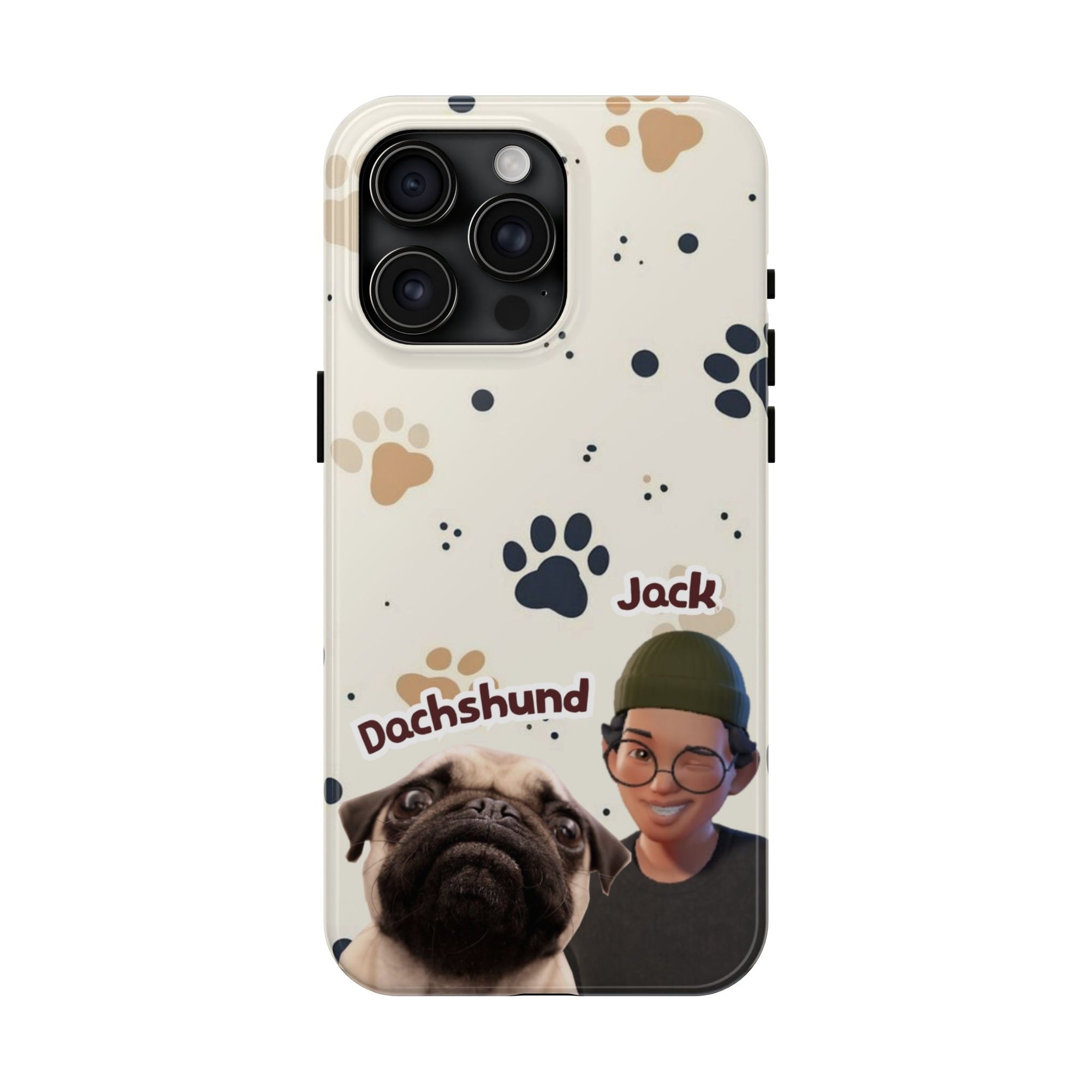Custom Pet & Owner Photo Phone Case