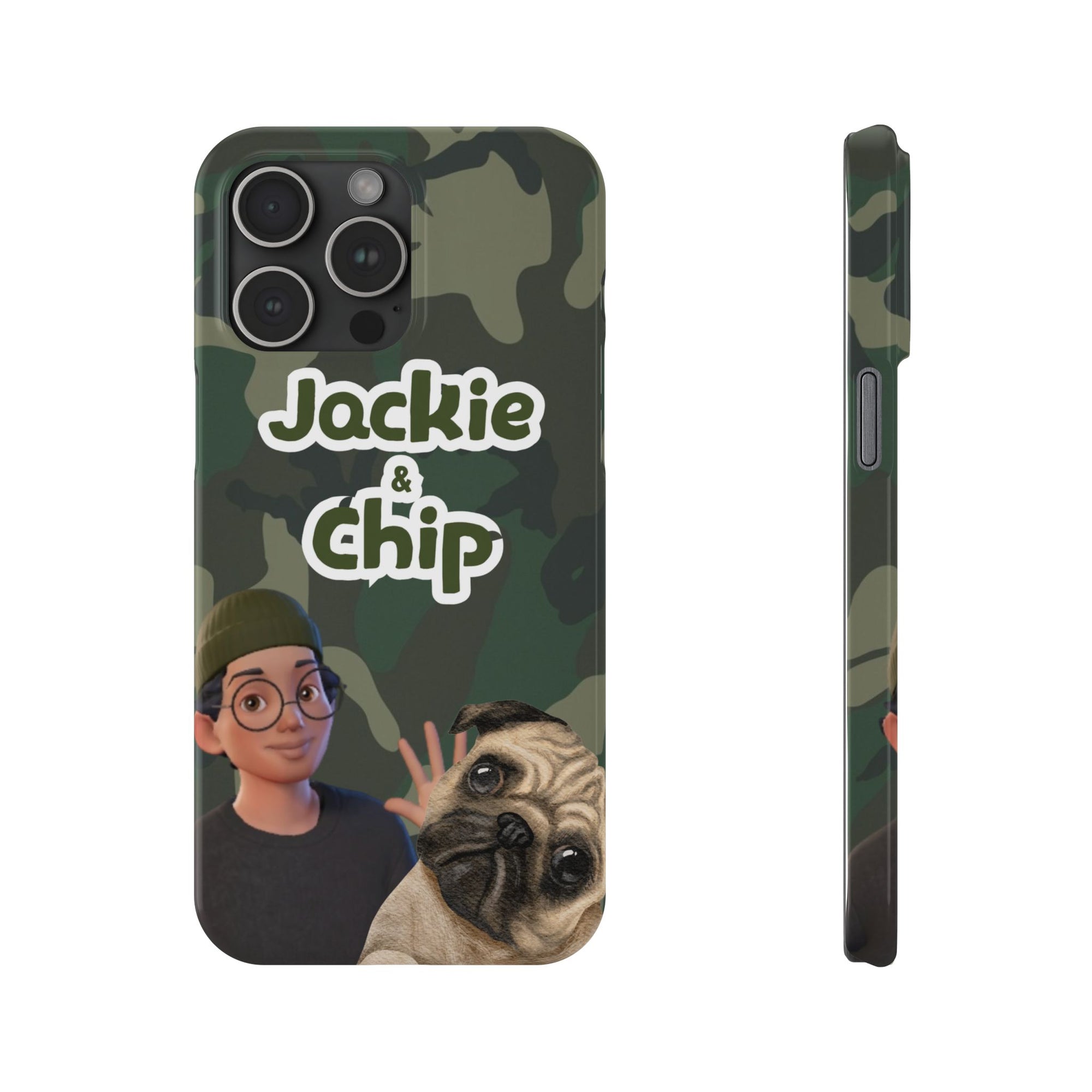 Daily Edition - Camo Design - 1 Pet - Personalized Phone Case For Pets And Owner