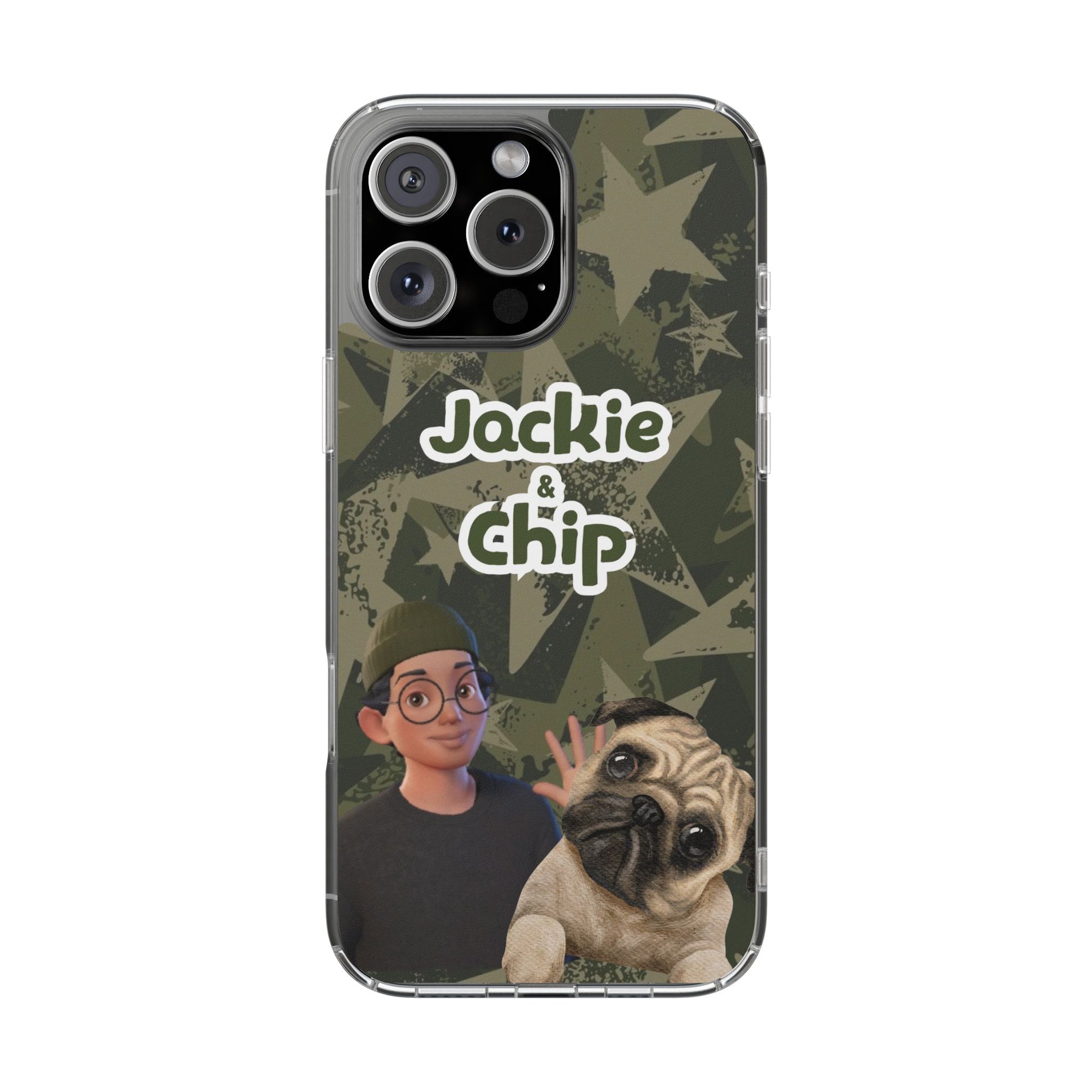 Daily Edition - Star Design - 1 Pet - Personalized Phone Case For Pets And Owner