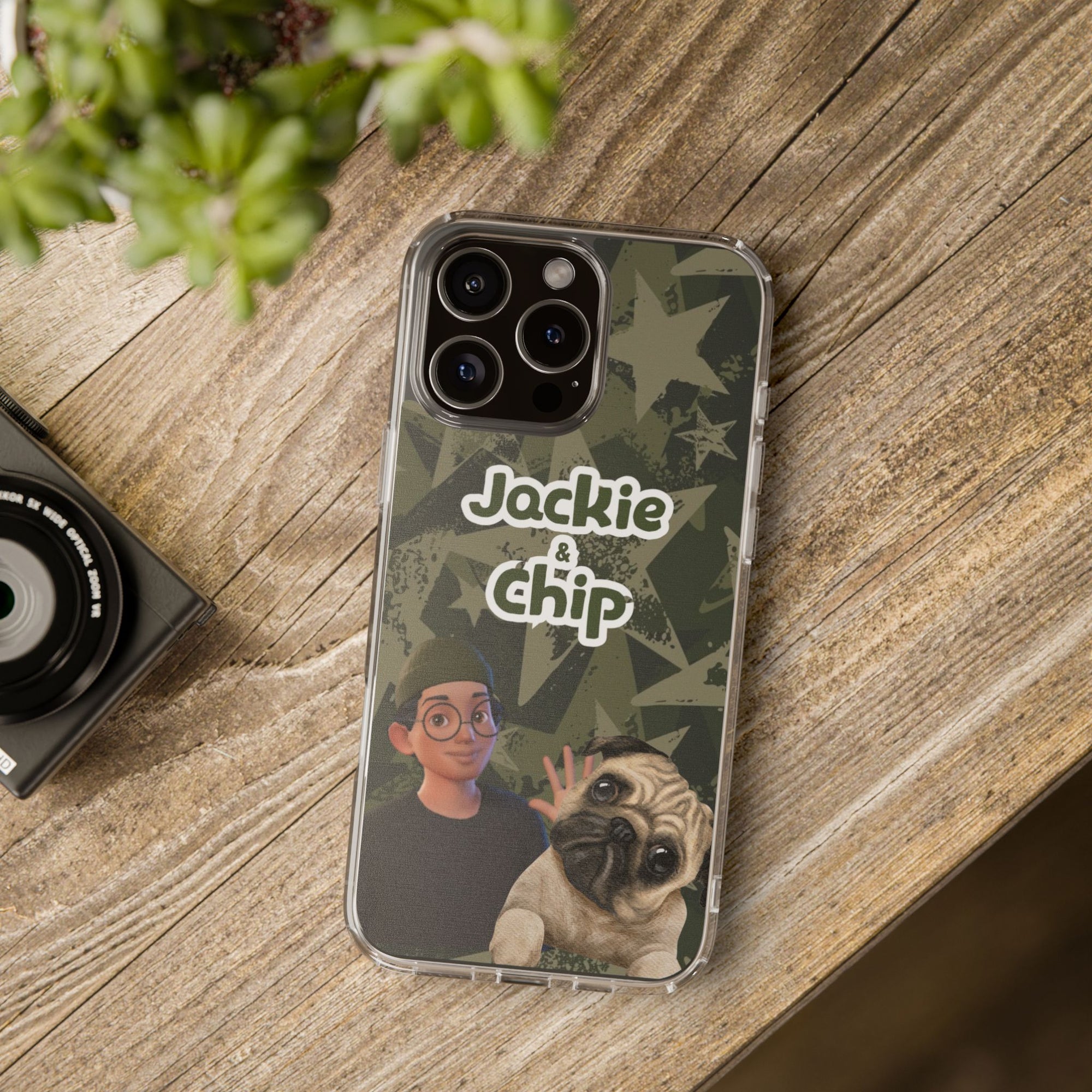 Daily Edition - Star Design - 1 Pet - Personalized Phone Case For Pets And Owner