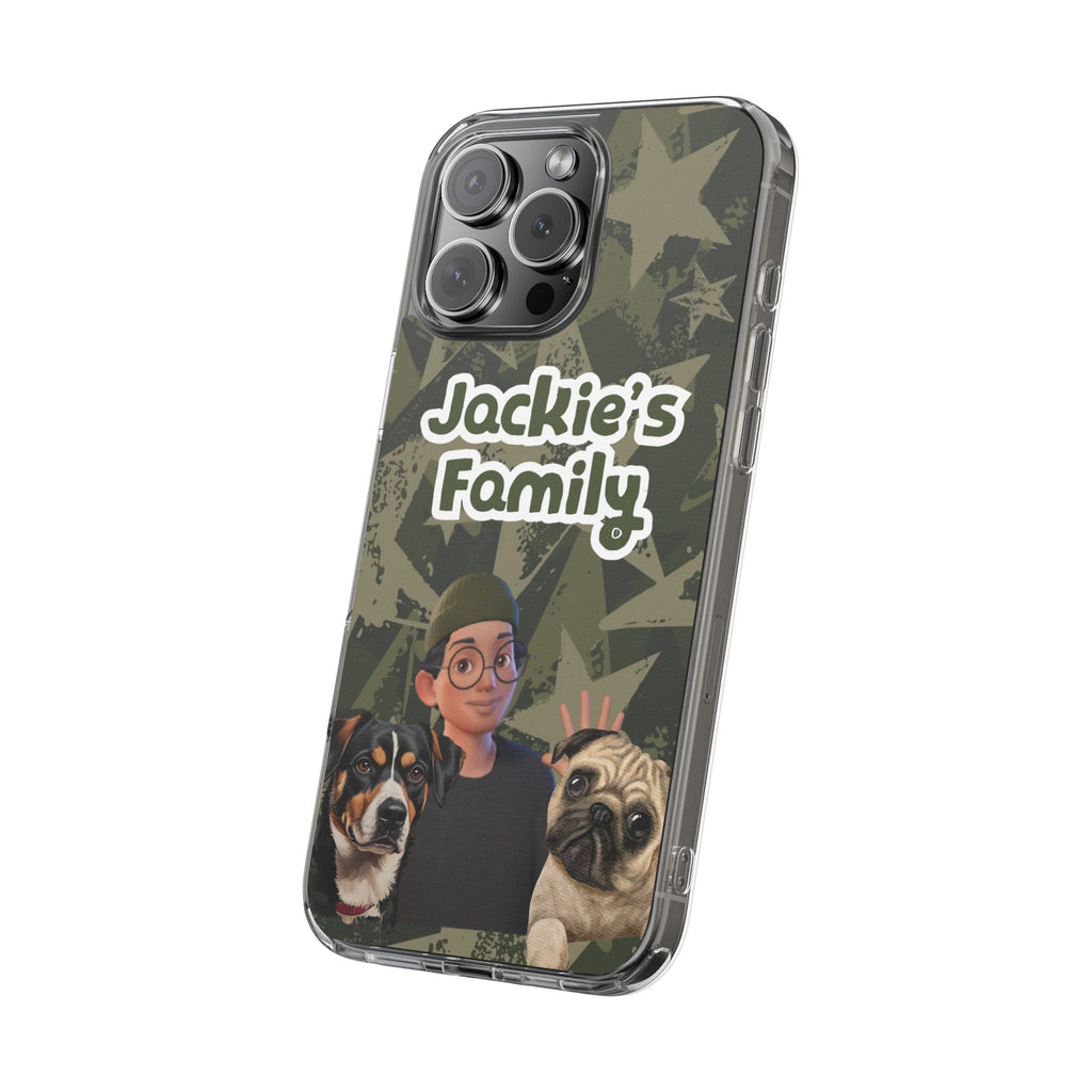 Daily Edition - Star Design - 2 Pets - Personalized Phone Case For Pets And Owner