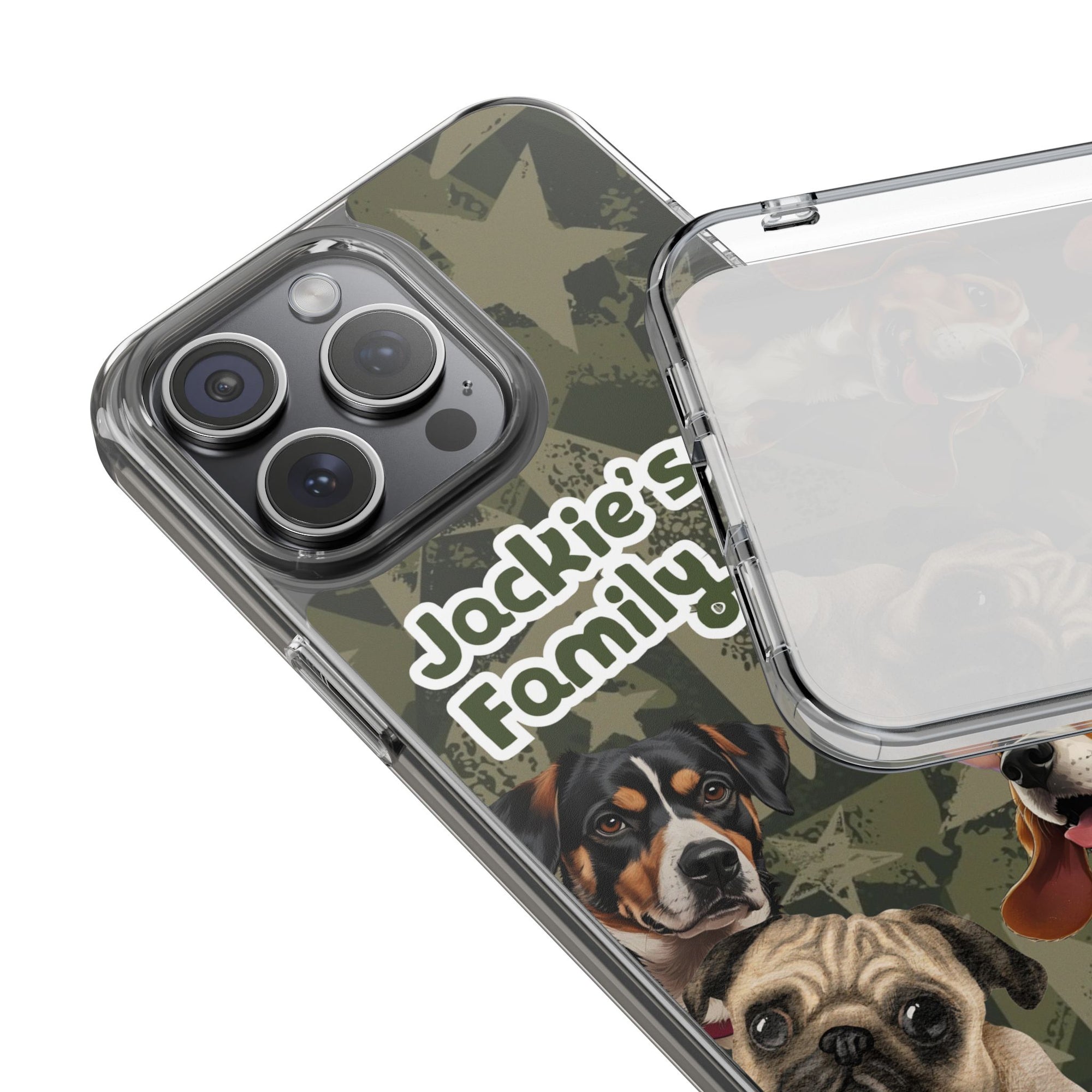 Daily Edition - Star Design - 3 Pets - Personalized Phone Case For Pets And Owner