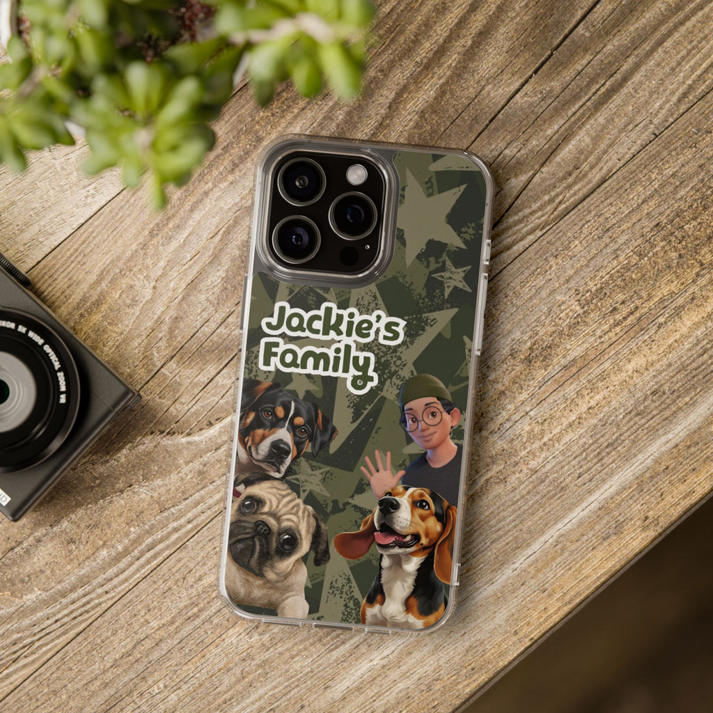 Daily Edition - Star Design - 3 Pets - Personalized Phone Case For Pets And Owner