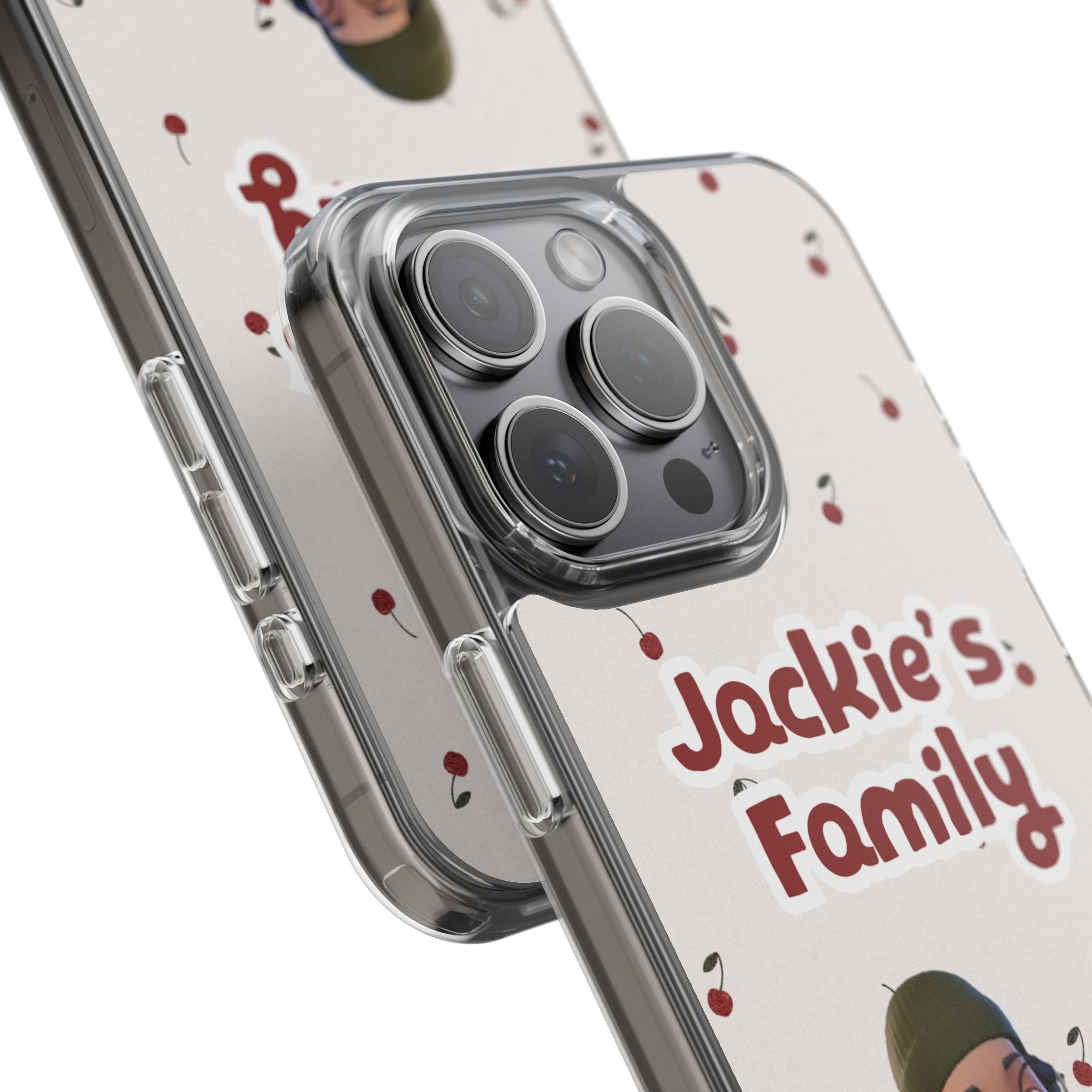 Daily Edition - Cherry Design - 2 Pets - Personalized Phone Case For Pets And Owner