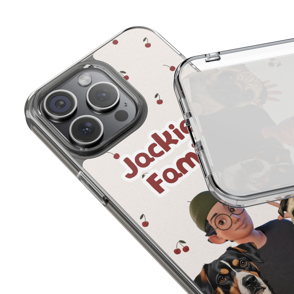 Daily Edition - Cherry Design - 2 Pets - Personalized Phone Case For Pets And Owner