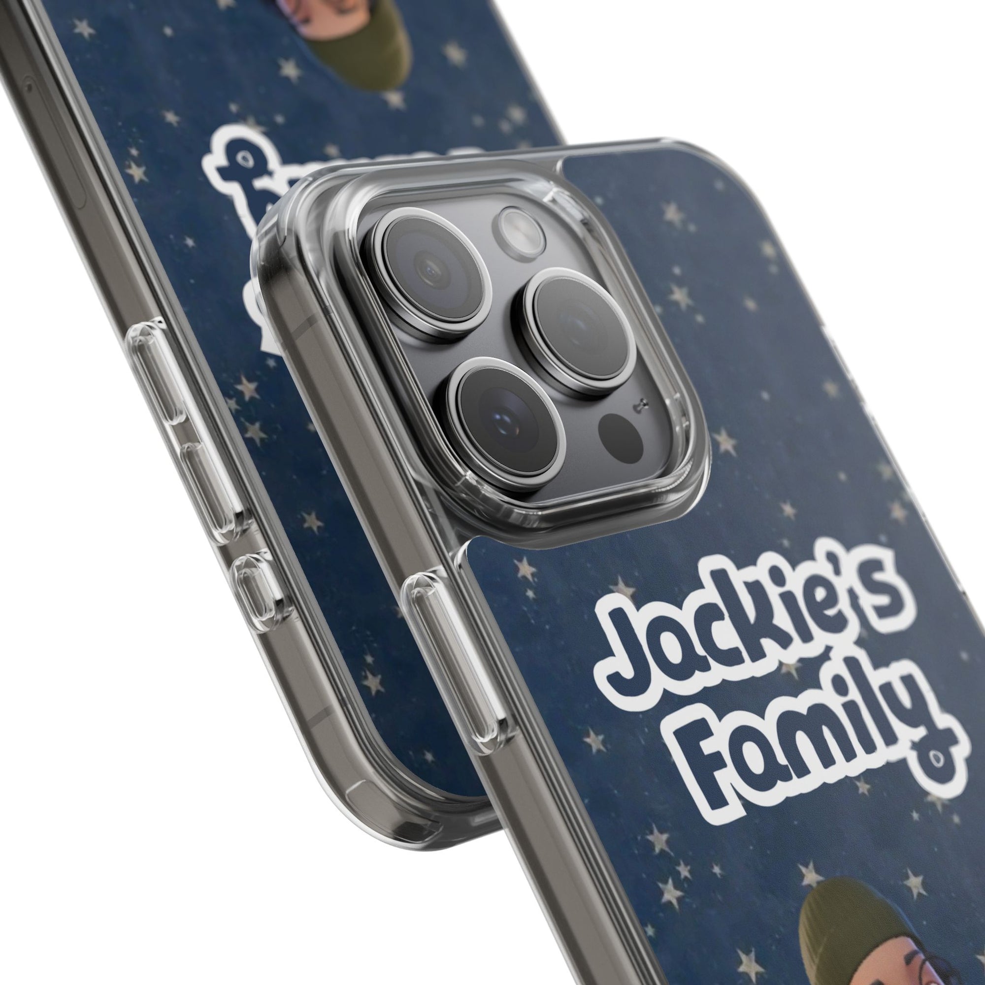 Daily Edition - Night Stars Design - 2 Pets - Personalized Phone Case For Pets And Owner
