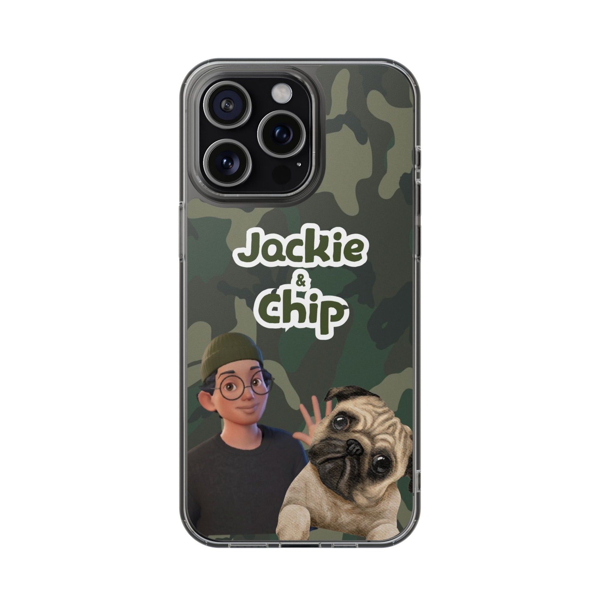 Daily Edition - Camo Design - 1 Pet - Personalized Phone Case For Pets And Owner