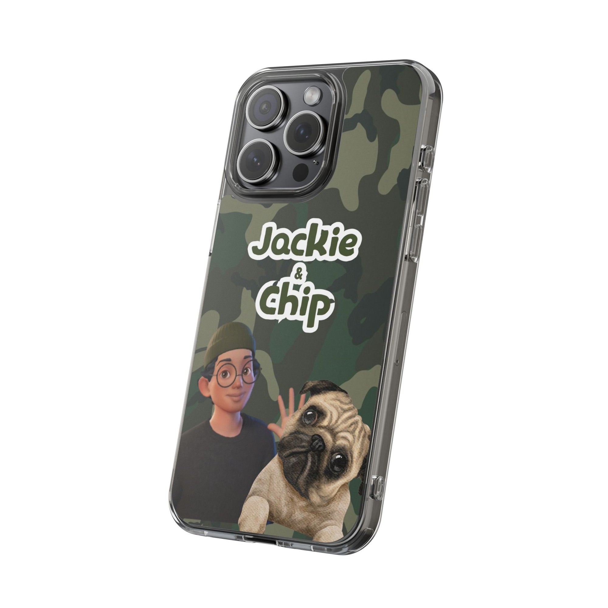Daily Edition - Camo Design - 1 Pet - Personalized Phone Case For Pets And Owner