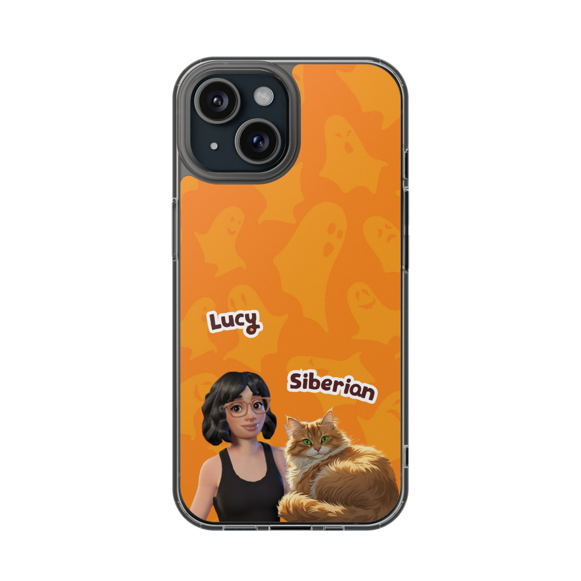 Halloween Edition - Ghost Design - Custom Pet & Owner Photo Phone Case