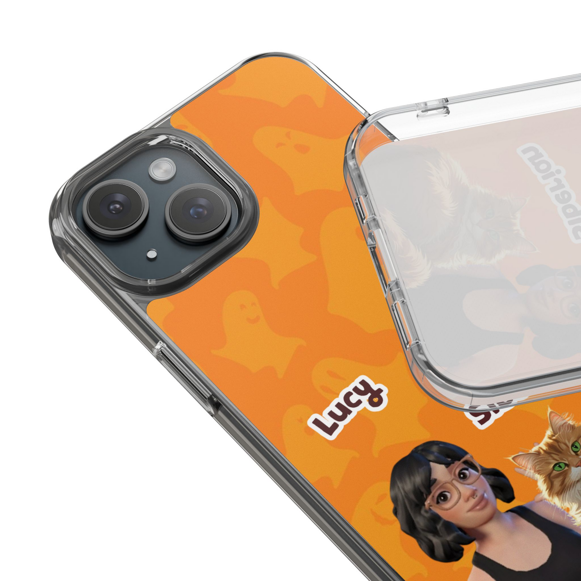 Halloween Edition - Ghost Design - Custom Pet & Owner Photo Phone Case
