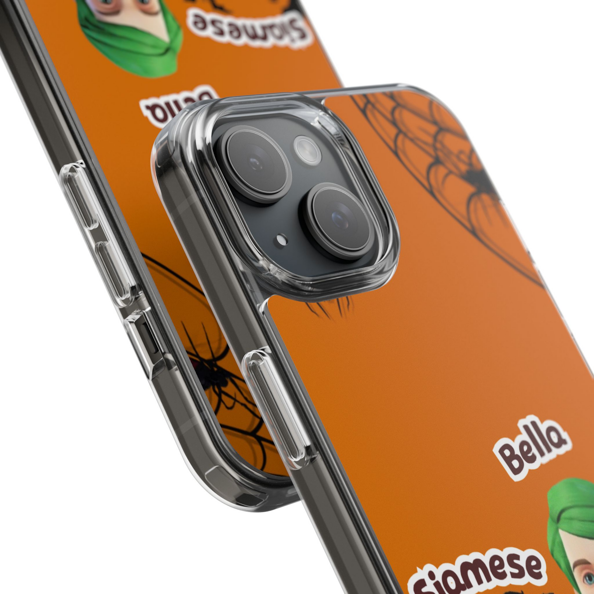 Halloween Edition - Spider Design - Custom Pet & Owner Photo Phone Case